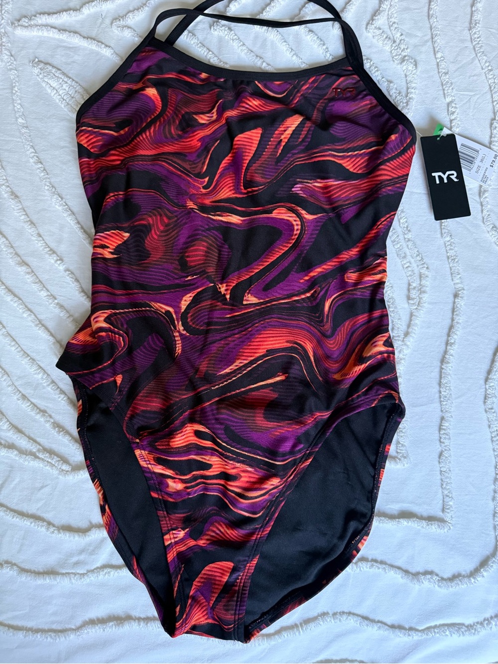 NWT TYR Furo Durafast Elite Cutoutfit Swimsuit  Size 36